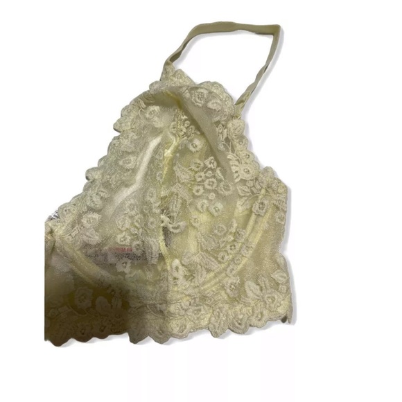 Free People Veronica Lace Bra 36D Faded Sunshine - Picture 10 of 12